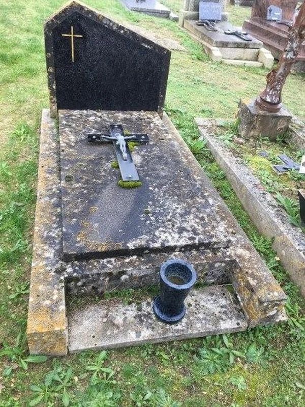 Sépulture avant l’intervention